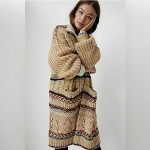 Anthropologie Pilcro Lily Longline Cardigan M/L lightly worn